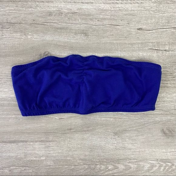 No Boundaries Blue Bandeaus Bra - Picture 1 of 5